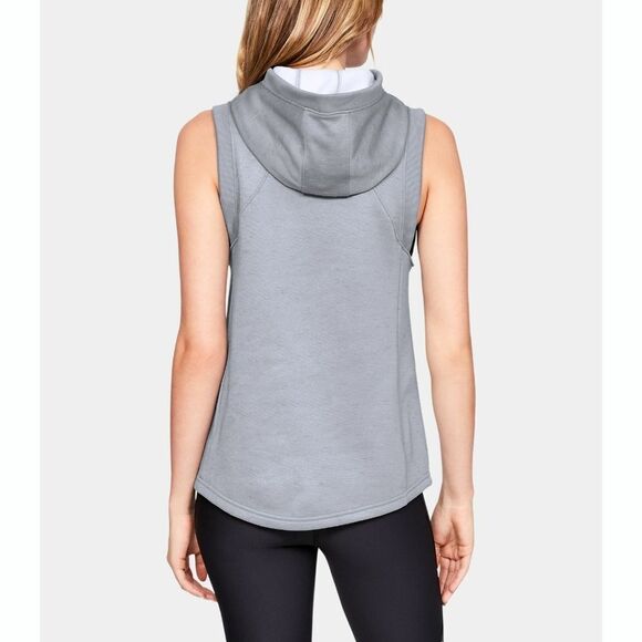New! UNDER ARMOUR Women's Half Zip Hooded Fleece Active Vest Moisture Wicking M - Picture 3 of 5